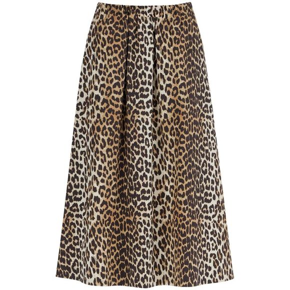 GANNI Dresses & Skirts - Ganni Long Leopard Print Maxi Skirt Women